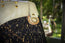 The Gilded Eclipse-Handmade cork and natural leather, and top handle bag with gold chain.
