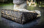 The Gilded Eclipse-Handmade cork and natural leather, and top handle bag with gold chain.
